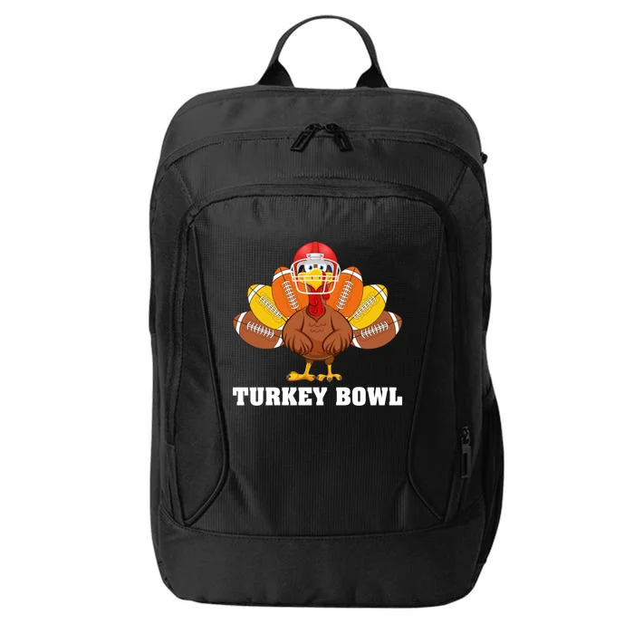 Funny Turkey American Football Bowl Thanksgiving City Backpack