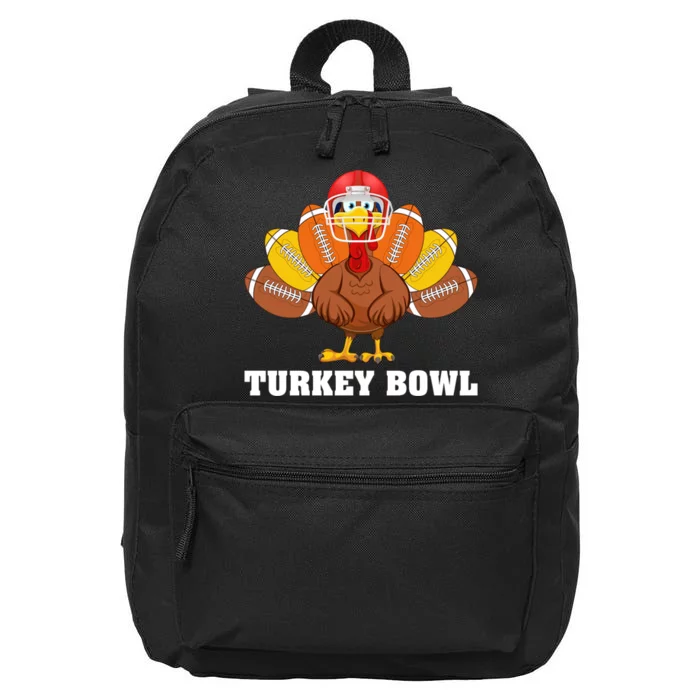 Funny Turkey American Football Bowl Thanksgiving 16 in Basic Backpack