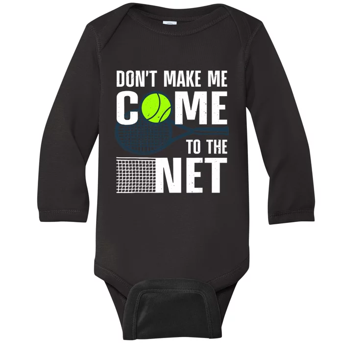 Funny Tennis Art For Adult Teens Tennis Player Lover Baby Long Sleeve Bodysuit