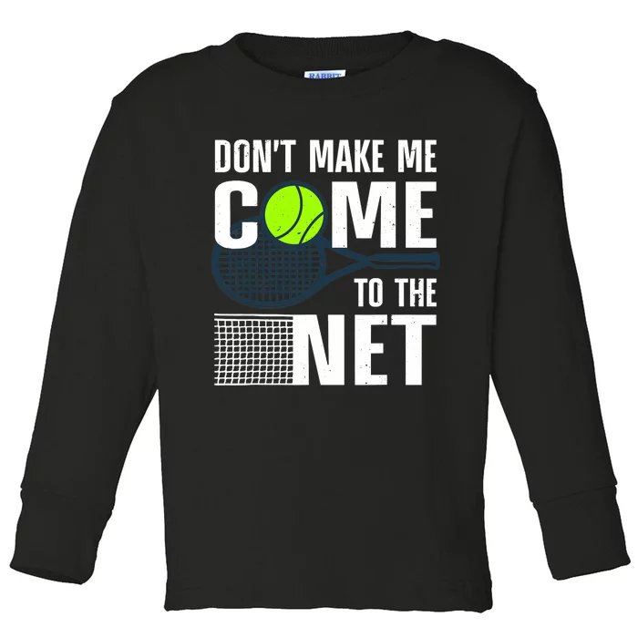 Funny Tennis Art For Adult Teens Tennis Player Lover Toddler Long Sleeve Shirt