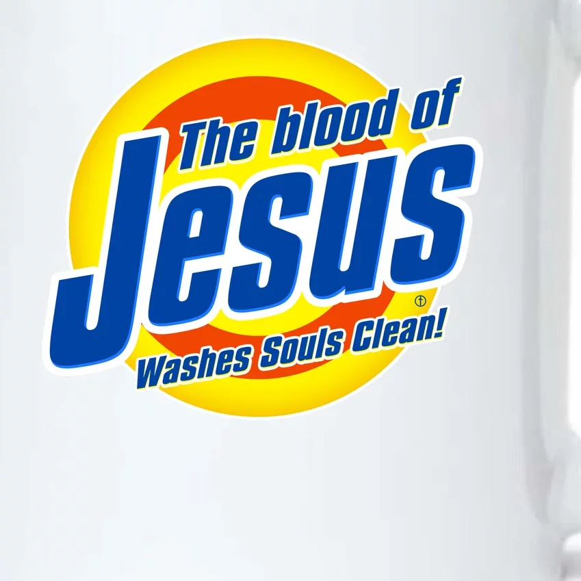 Funny The Blood Of Jesus Washes Souls Clean Detergent Black Color Changing Mug