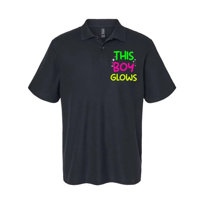 Funny This Boy Glows Cute B.Oys Man Son Party Team Gift Softstyle Adult Sport Polo