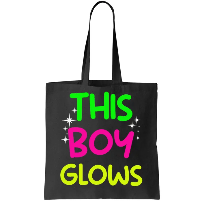 Funny This Boy Glows Cute B.Oys Man Son Party Team Gift Tote Bag