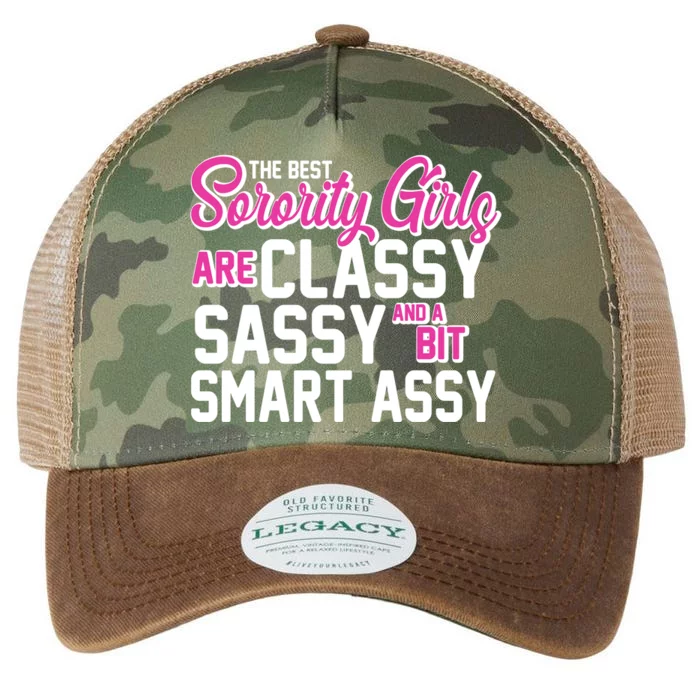 Funny The Best Sorority Girls Are Classy Sassy and bit Smart Assy Legacy Tie Dye Trucker Hat