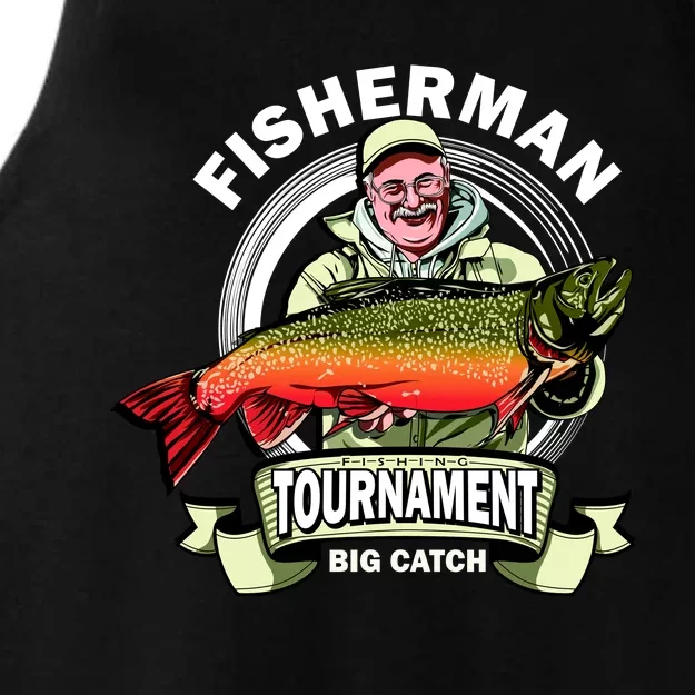 Fishing Tournament Big Catch Ladies Tri-Blend Wicking Tank