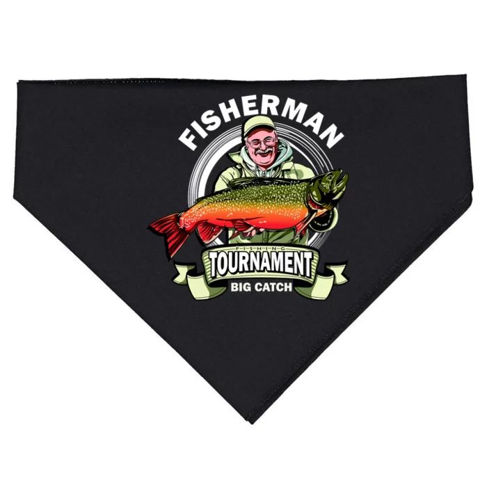 Fishing Tournament Big Catch USA-Made Doggie Bandana