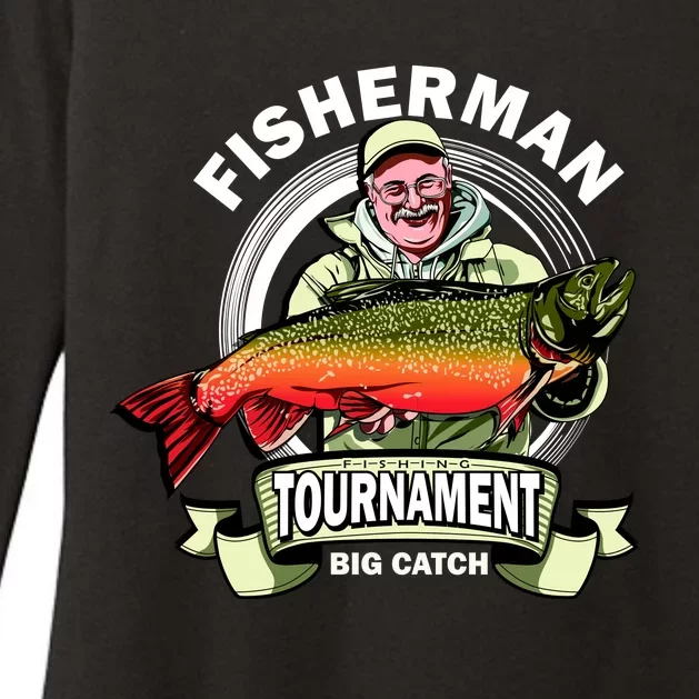 Fishing Tournament Big Catch Womens CVC Long Sleeve Shirt