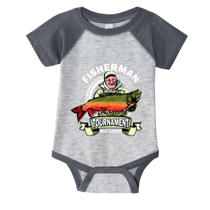 Fishing Tournament Big Catch Infant Baby Jersey Bodysuit