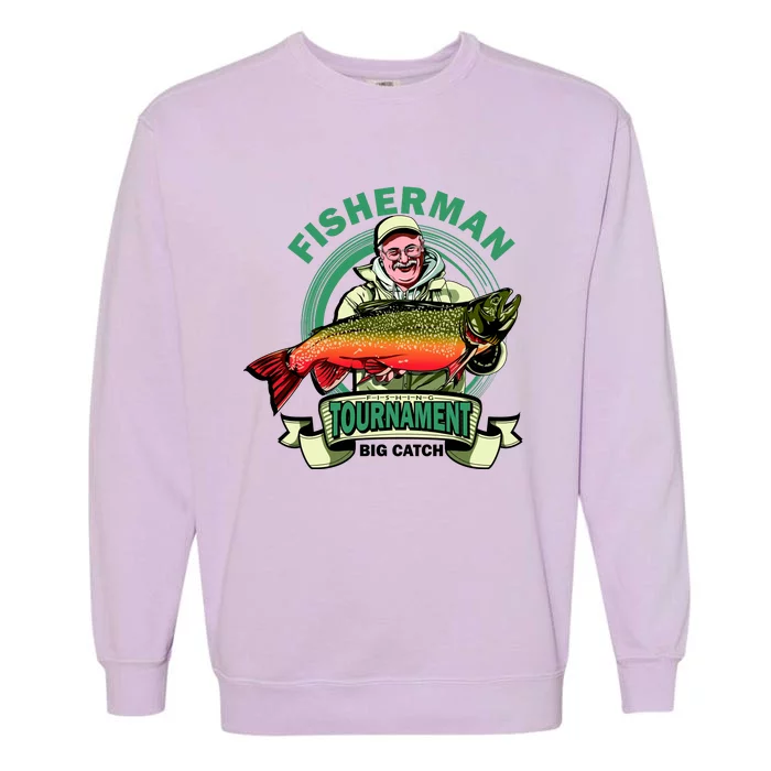 Fishing Tournament Big Catch Garment-Dyed Sweatshirt