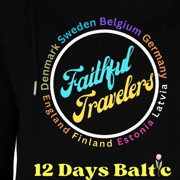 Faithful Travelers Belgium Germany Latvia England Womens Funnel Neck Pullover Hood