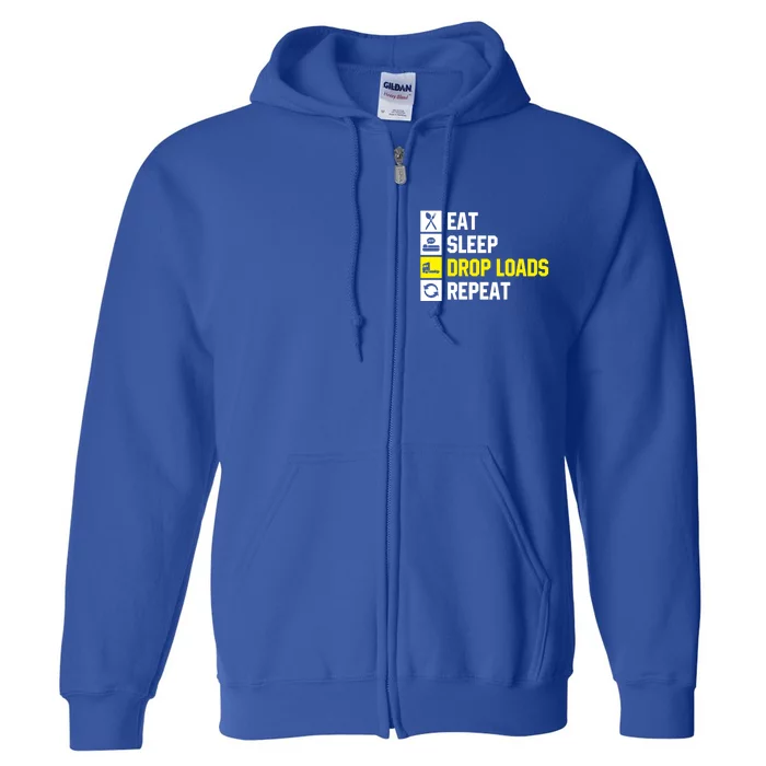 Funny Trucker Big Rig Semi Trailer Truck Driver Gift Full Zip Hoodie