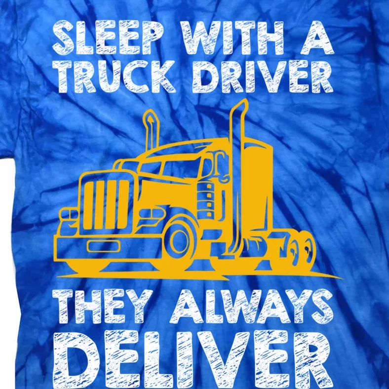 Funny Trucker Big Rig Semi Trailer Truck Driver Cute Gift Tie-Dye T-Shirt