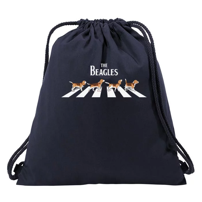 Funny The Beagles Album Spoof Drawstring Bag