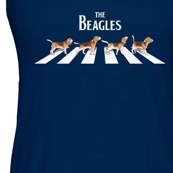 Funny The Beagles Album Spoof Ladies Essential Flowy Tank