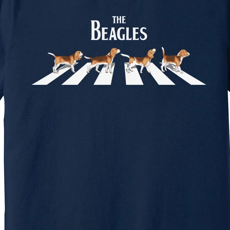 Funny The Beagles Album Spoof Premium T-Shirt