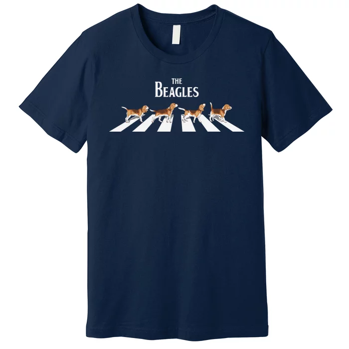 Funny The Beagles Album Spoof Premium T-Shirt