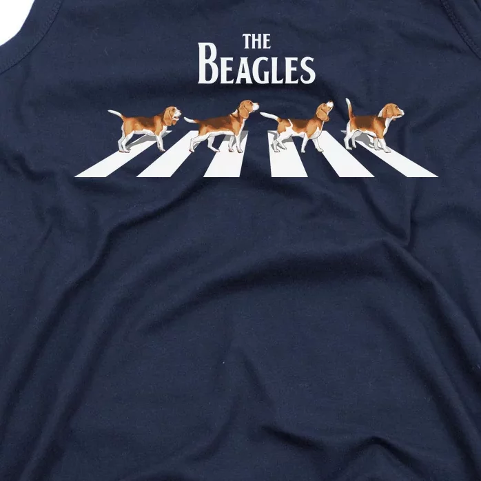 Funny The Beagles Album Spoof Tank Top