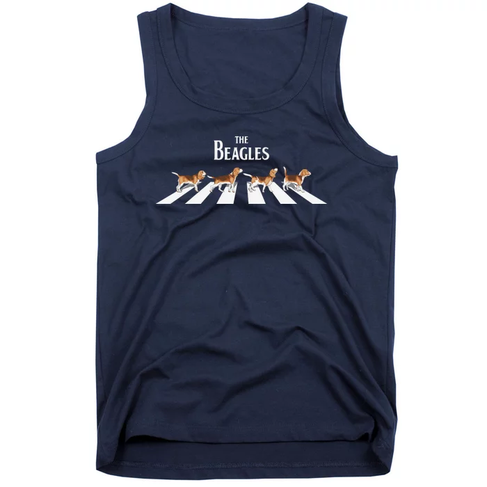 Funny The Beagles Album Spoof Tank Top