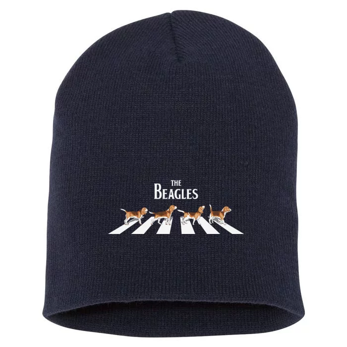 Funny The Beagles Album Spoof Short Acrylic Beanie