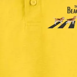 Funny The Beagles Album Spoof Dry Zone Grid Performance Polo