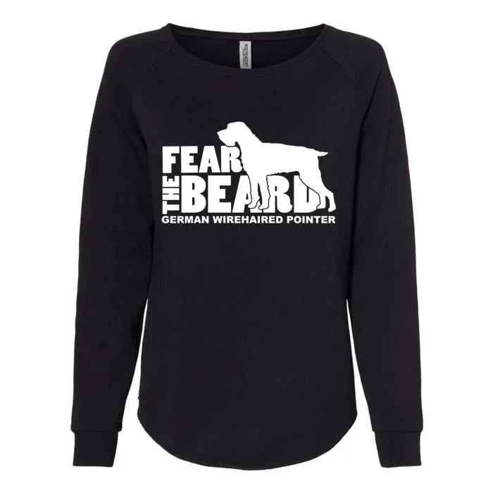 Fear The Beard Gift Ger Wirehaired Pointer Gift Cute Gift Womens California Wash Sweatshirt