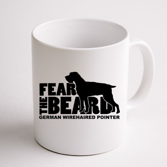 Fear The Beard Gift Ger Wirehaired Pointer Gift Cute Gift Front & Back Coffee Mug