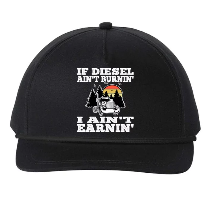 Funny Trucker Big Rigs Semigifttrailer Diesel Truck Driver Gift Snapback Five-Panel Rope Hat