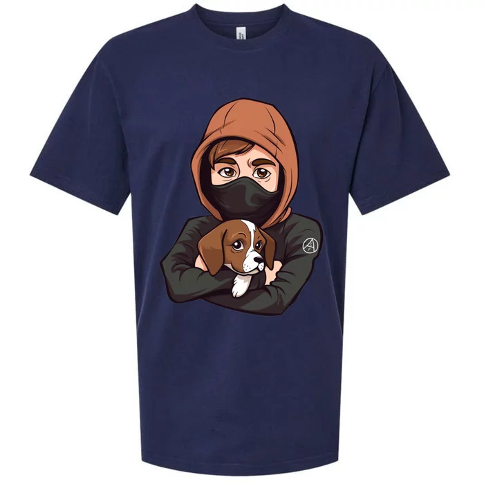 Free The Beagles Gift Animal Liberation Front Gift Vegan Design Gift Sueded Cloud Jersey T-Shirt