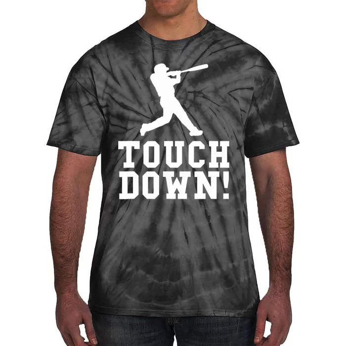 Funny Touchdown Baseball Football Sports Gift Tie-Dye T-Shirt