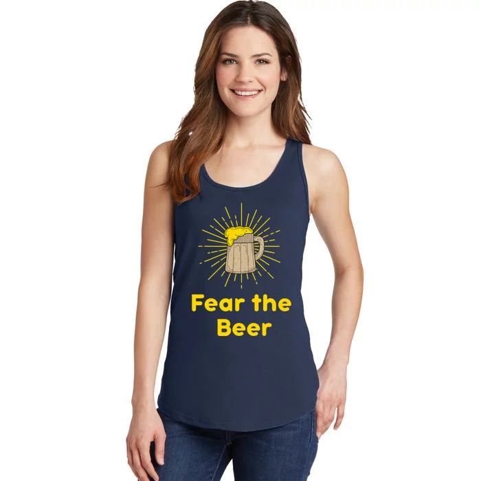 Fear The Beer Shirt Funny Gift Ladies Essential Tank