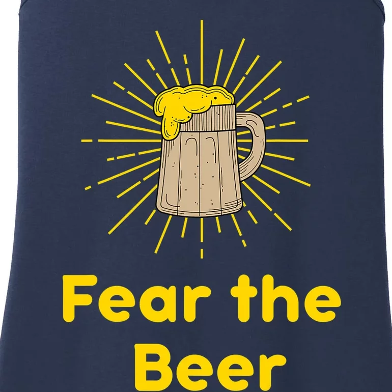 Fear The Beer Shirt Funny Gift Ladies Essential Tank