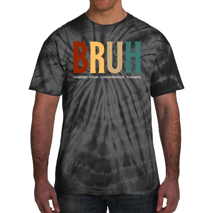 Funny Teachers Bruh Tie-Dye T-Shirt