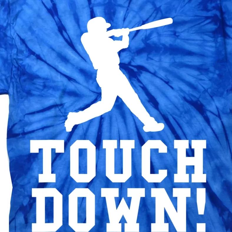 Funny Touchdown Baseball Football Sports Gift Cute Gift Tie-Dye T-Shirt