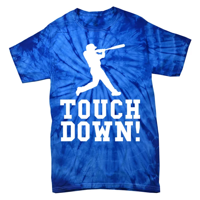 Funny Touchdown Baseball Football Sports Gift Cute Gift Tie-Dye T-Shirt