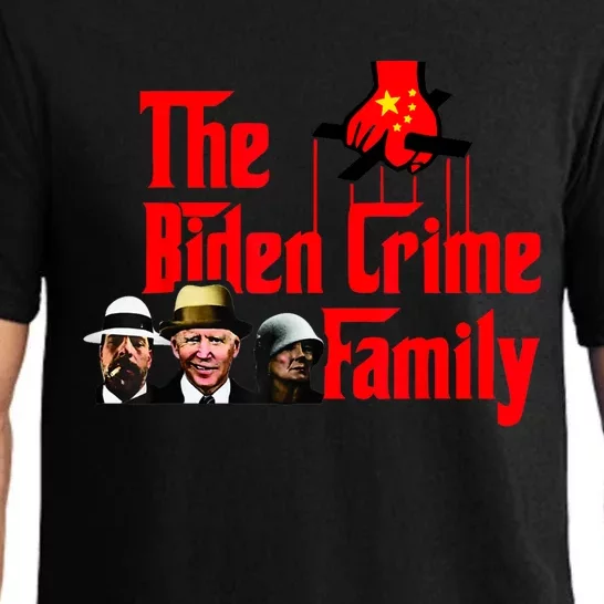 Funny The Biden Crime Family Anti Biden Liberals Democrats Pajama Set