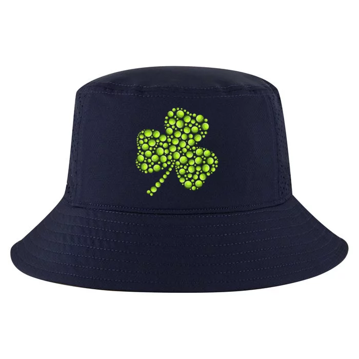 Funny Tennis Ball Shamrock Leaf St Patrick's Day Gift Cool Comfort Performance Bucket Hat