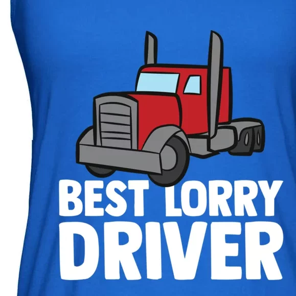 Funny Trucker Big Rig Semi Trailer Truck Driver Lorry Cute Gift Ladies Essential Flowy Tank