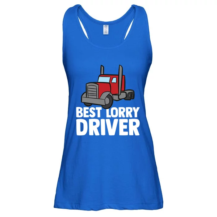 Funny Trucker Big Rig Semi Trailer Truck Driver Lorry Cute Gift Ladies Essential Flowy Tank