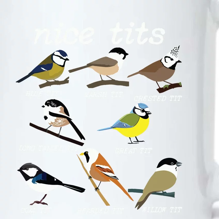 Funny Tit Birds Birdwatcher Black Color Changing Mug