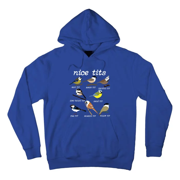 Funny Tit Birds Birdwatcher Tall Hoodie