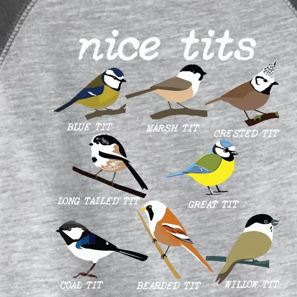 Funny Tit Birds Birdwatcher Toddler Fine Jersey T-Shirt