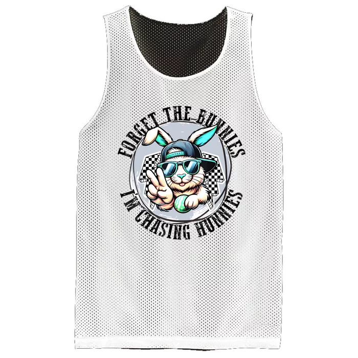 Forget The Bunnies Im Chasing Hunnies Easter Bunny Mesh Reversible Basketball Jersey Tank