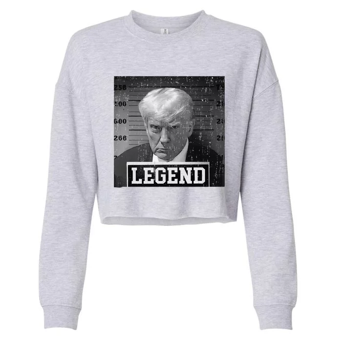 Funny The Booking Photo Of Donald Trump Cute Cropped Pullover Crew