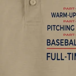 Full Time Baseball Dad Baseball Dad With Balls Ballers Daddy Cool Gift Dry Zone Grid Performance Polo