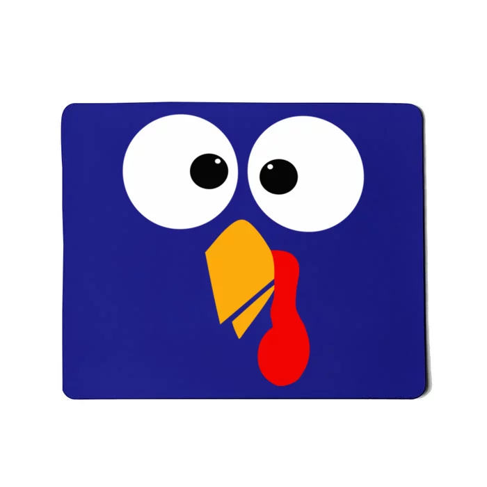 Funny Turkey Bird Chicken Face Thanksgiving Turkey Trot Run Gift Mousepad