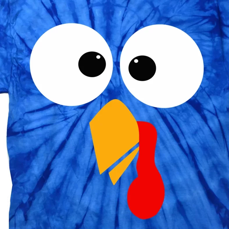 Funny Turkey Bird Chicken Face Thanksgiving Turkey Trot Run Gift Tie-Dye T-Shirt