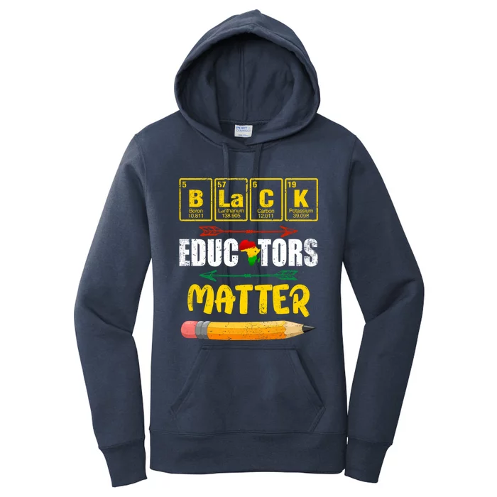 Funny Teacher Black Educators Matter Black History African Funny Gift Women's Pullover Hoodie