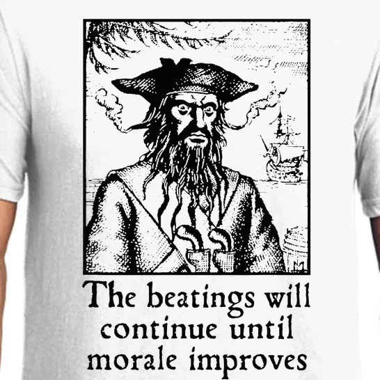 Funny The Beatings Will Continue Until Morale Improves Pajama Set