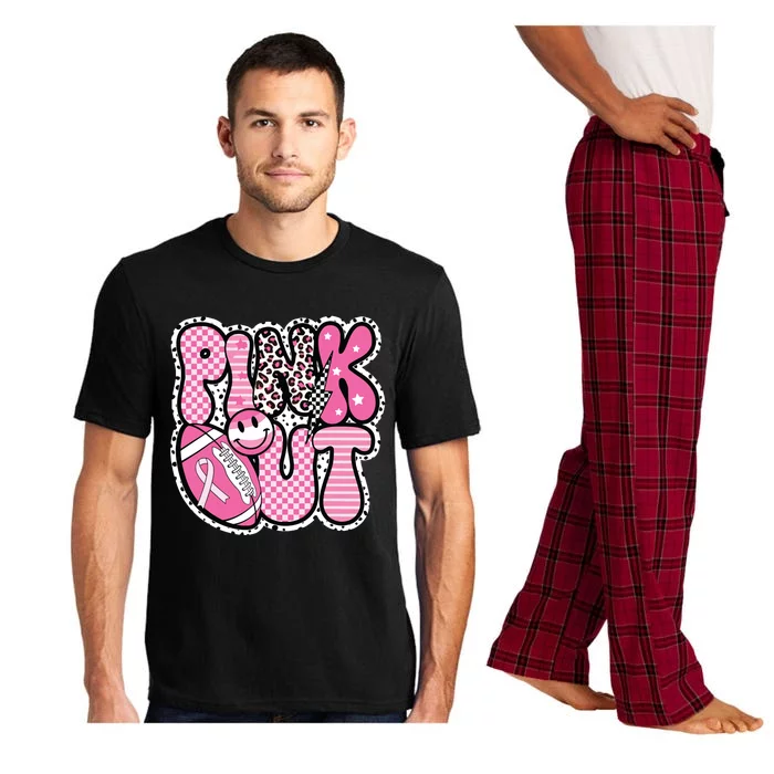 Football Team Breast Cancer Awareness Month Pajama Set