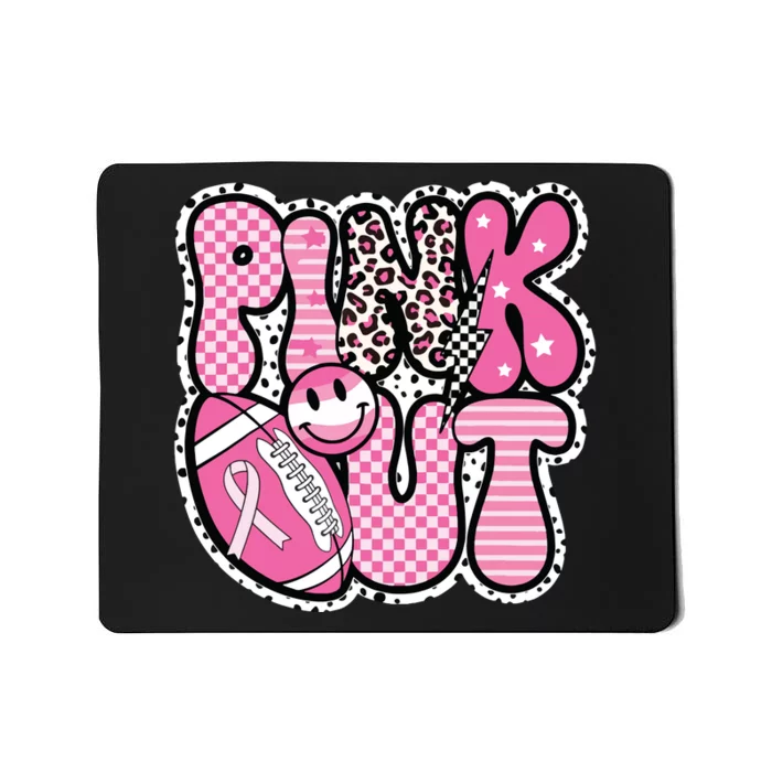 Football Team Breast Cancer Awareness Month Mousepad